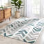 Arden Power Loom Teal/Grey Rug-60066496