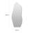 LED Lighted Asymmetrical Wall Mirror