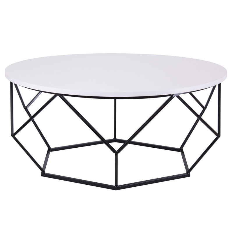 Frame Coffee Table, Black, White