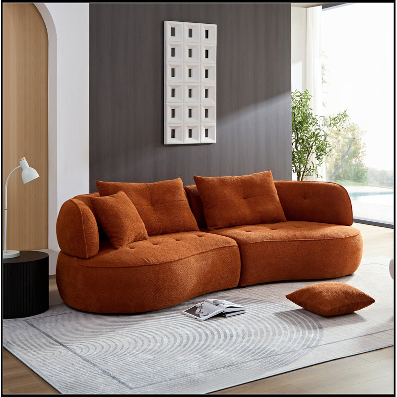 Canapé modulaire confortable avec fabrication robuste et coussins moelleux