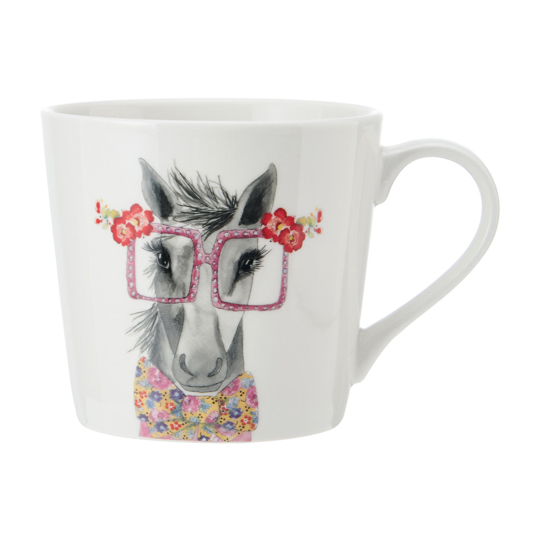 Mikasa x Tipperleyhill Horse Print Fine China Mug, 380ml