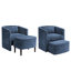 Fauteuil demi-tonneau avec pouf avec rangement Lane (ensemble de 2)-767963554