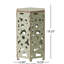 Tables d'appoint, fer antique, motif complexe, sans assemblage, P 14,67 po X l 12,69 po H 22,18 po, 9,93 lb, de deux tables d'assemblage nécessaires, ornement, 2