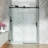 Opal Mirage MCOCOD 56-60.5"W x 76"H Single Smooth-Sliding Impact-Resistant Shower Door with 3/8" (10mm) Clear Glass-98899381
