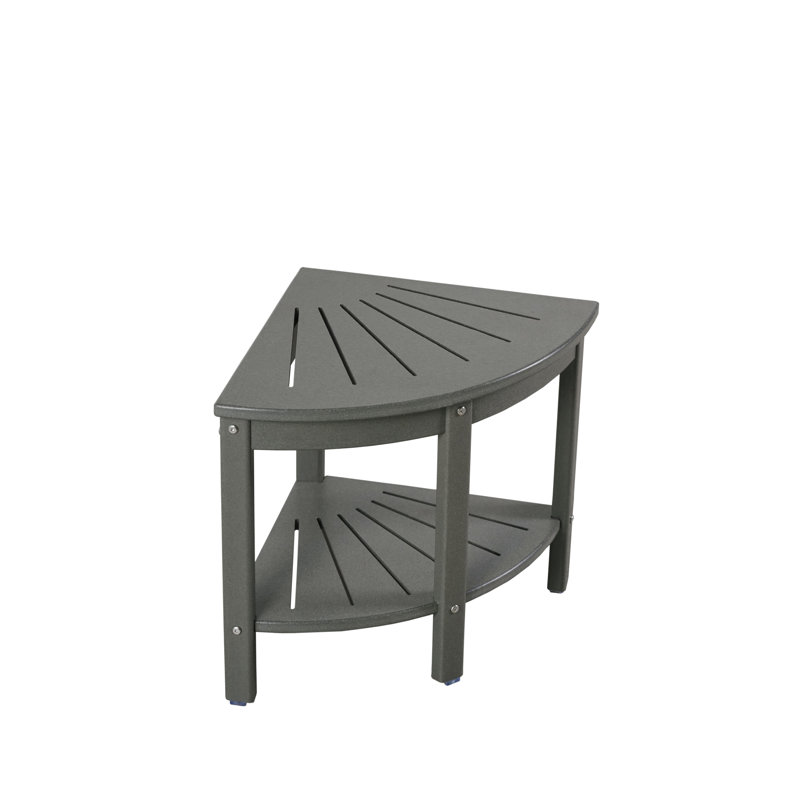 Tabouret de douche en PEHD, Gris
