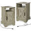 Farmhouse Nightstand Side Table-1376378421