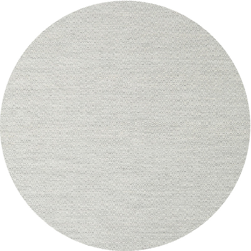 Tapis gris zone contemporaine, Rond 8 pi x 8 pi