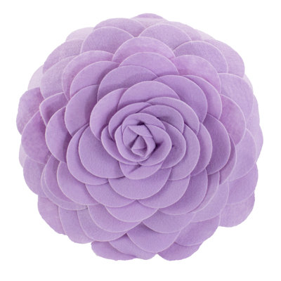  Polyester Throw Flower Pillow Cover