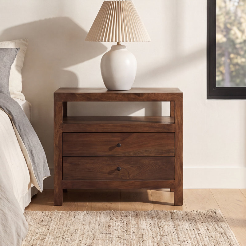 Tide Nightstand Dark Brown