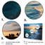 «Tranquil Shores Sunset Beach Horizon II - Coastal Beach», art mural