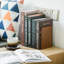 Non-skid Bookend Hold Heavy Books- 7x4x5in Wood Bookends for Heavy Books Heavy Duty