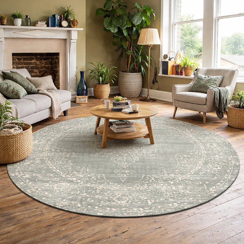 Benson Oriental Indoor Rug, Round  5'3
