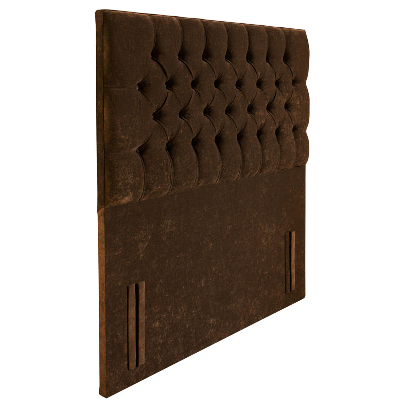 Nicolette Upholstered Headboard, Brown, Small Double (4')