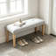 Banc rembourré moderne capitonné