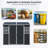 8 X 6Ft  Resin Outdoor Storage Shed Waterproof Shed With Floor & Two Windows & Lockable Door, Tool Shed For Garden, Patio, Backyard ,Black-119307104