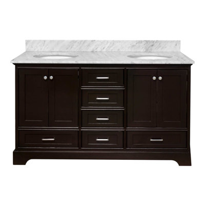 Larosa 60'' Double Bathroom Vanity with Top