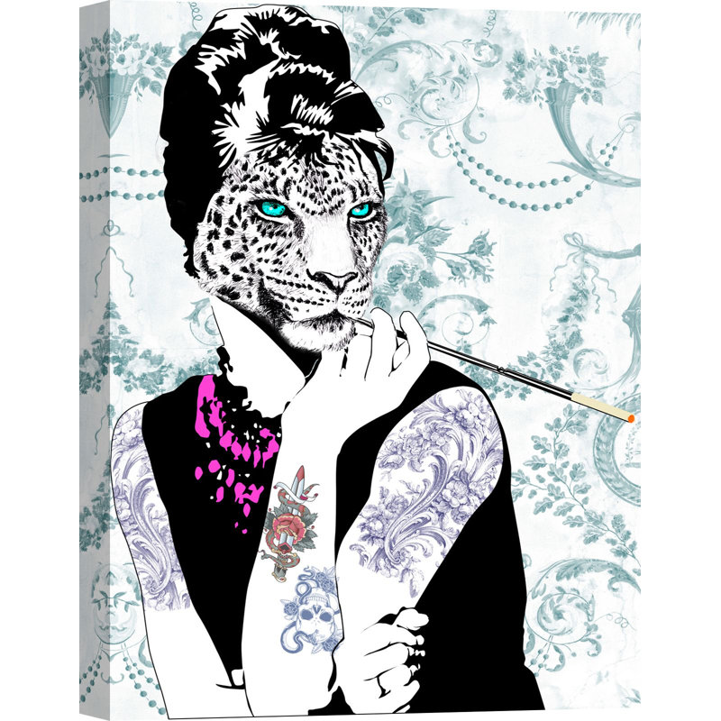 Smoking Diva by Matt Spencer - Print, Wrapped Canvas, 100cm H x 70cm W