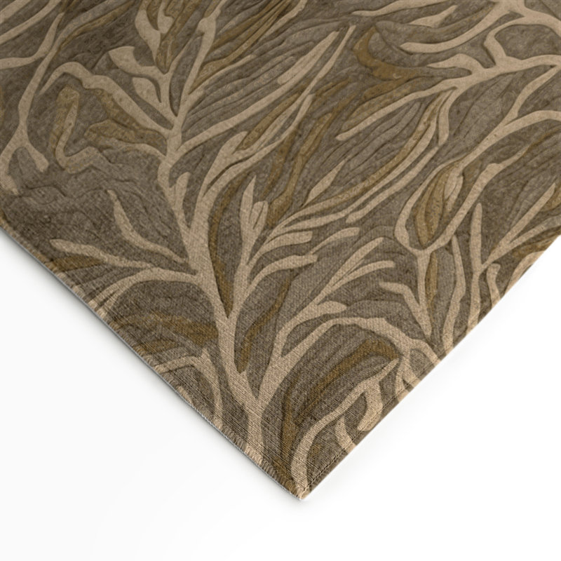 Tapis d'intérieur et d'extérieur brun Nature, Rectangle 5 pi x 7 pi