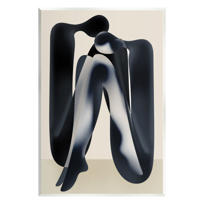 Ba-286-Wood " Modern Figures Sitting " by Lil' Rue