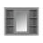 35" X 27.5" Wall Mounted Bathroom Storage Cabinet-619990387