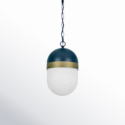 Marie Frosted Outdoor Metal Pendant