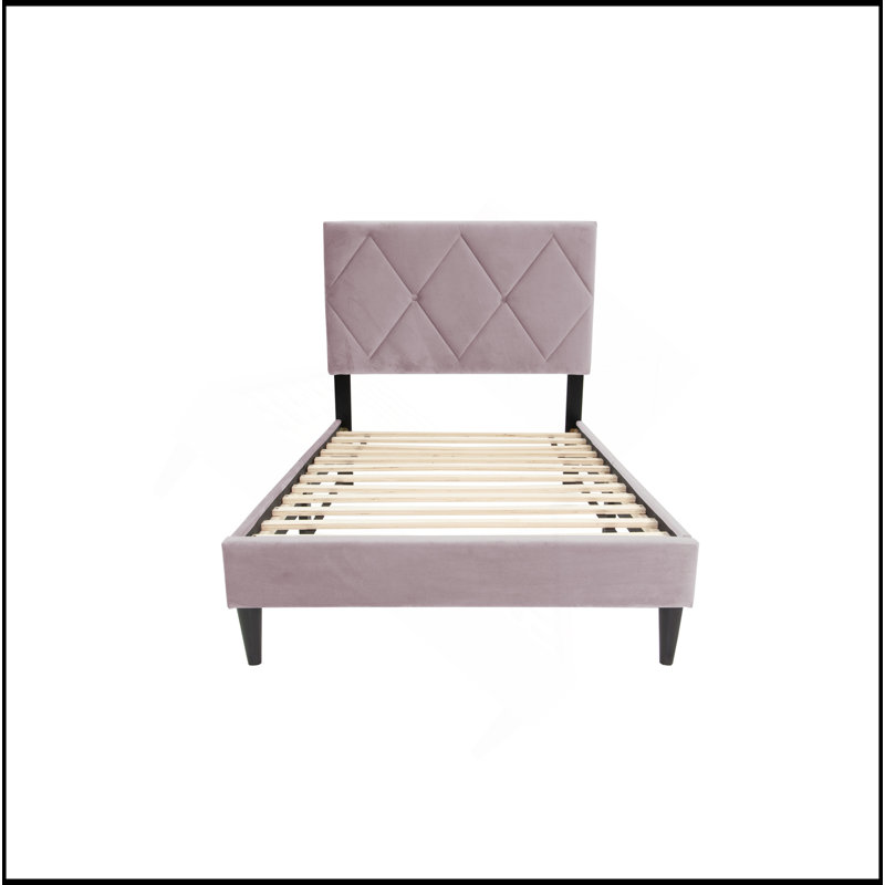 Twin Bed, Light Pink
