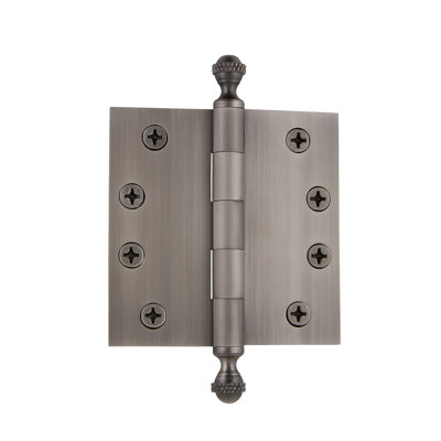 4'' x 4'' Brass Butt Bearing Hinge
