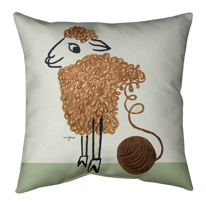 Affiche et housse de coussin carré en laine à motif rayé vintage rayonne, Housse de coussin seulement, 20 po x 20 po, Orange