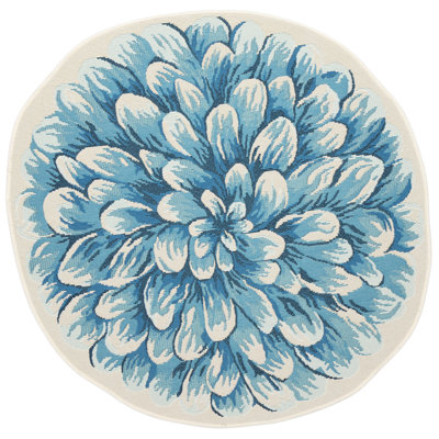 Jotavious Floral Polyester Non-Skid Kitchen Mat