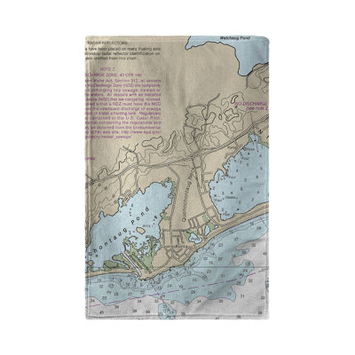 Serviette de thé pour îlot de blocs, ri de table nautique