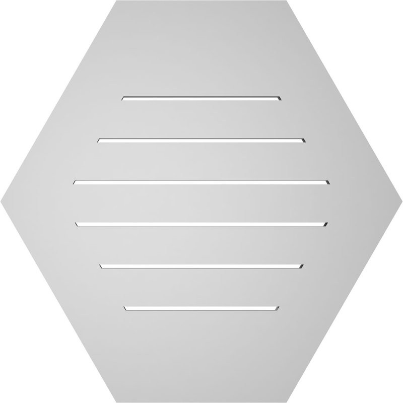 Évent horizontal fonctionnel à pignon en uréthane à surface horizontale Signature, H 26 po x l 26 po x P 1 po