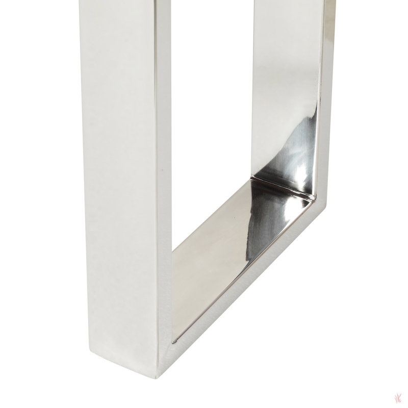 Console Table Silver Legs With Natural Board