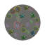 Succulents Floating Intenso Vegan Leather Round Coasters-749185317
