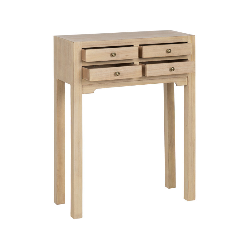 Oriental Console Table, 85 H x 63 W x 26 D cm, Natural Wood