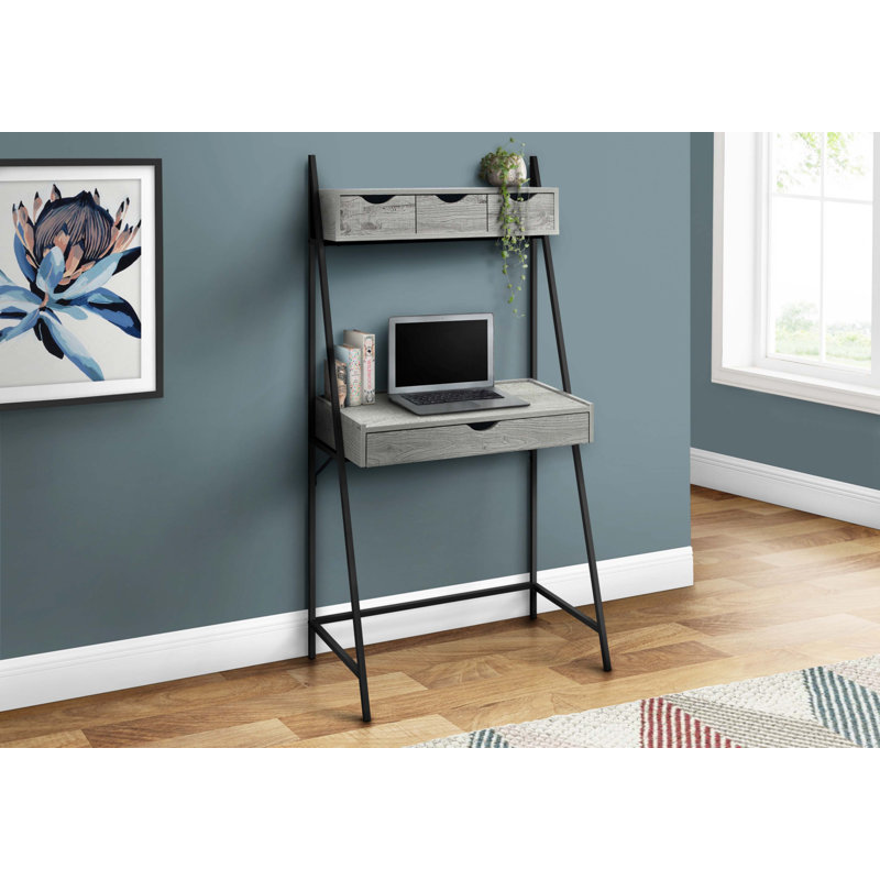 Bureau d'ordinateur, Gris