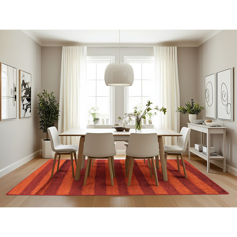 Tapis abstrait moderne 22 po Hursten, Rectangle 7 pi x 10 pi