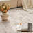 Machine Washable Vintage Floral Soft Beige Area Rug With Non-Slip Backing For Living Room, Bedroom-1693338790-1694256096