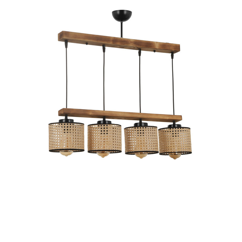Josseline 4 - Light Kitchen Island Pendant, Light Brown