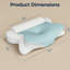 Oreiller cervical ergonomique en mousse à mémoire de forme, oreiller de soutien pour le cou avec housse amovible en soie et en coton, et coussin rond amovible-572435185