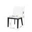 Ensemble de 2 chaises de salle à manger rembourrées modernes en cuir synthétique pour tout espace de vie-1334348972