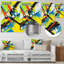 Prismatic voyage of train - transport, art mural, impression sur métal-1100736267