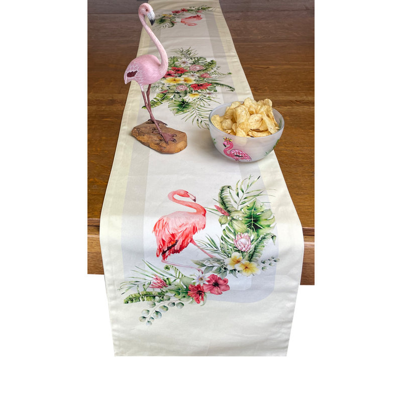 Derince Rectangular Animal Cotton Table Runner
