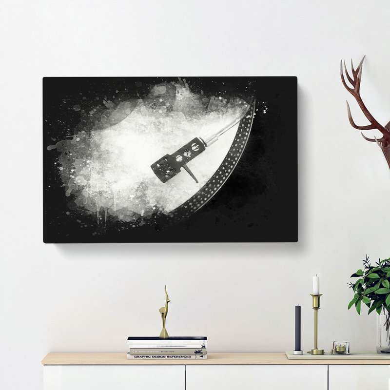 Needle Of The Turntable - Wrapped Canvas, 50cm H x 76cm W x 3cm D