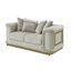 Ensemble de salon 3 pièces Dunning Crème-450793118