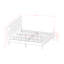 Ensemble de lit pour très grand lit 3 pièces - Structure de lit capitonnée moderne - Tête de lit tapissier en velours taupe brun et table de chevet à finition noire-1866813299-1866813296