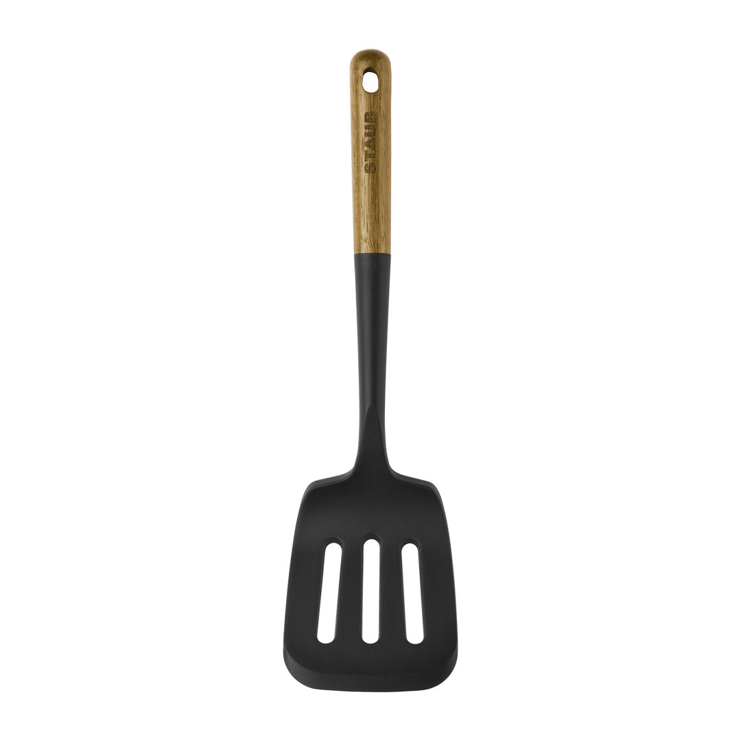 Staub Silicone with Wood Handle Cooking Utensil, Serving Turner Staub