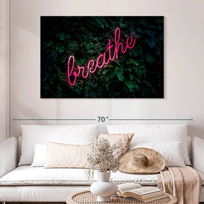 Tergel Breathe Neon Sign