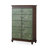 Green Solid Wood Shoe Storage Bench