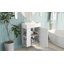 Meuble-lavabo de 21,6 po avec armoire combinée, lavabo simple en céramique et rangement à gauche pour une utilisation efficace de l'espace-792570908