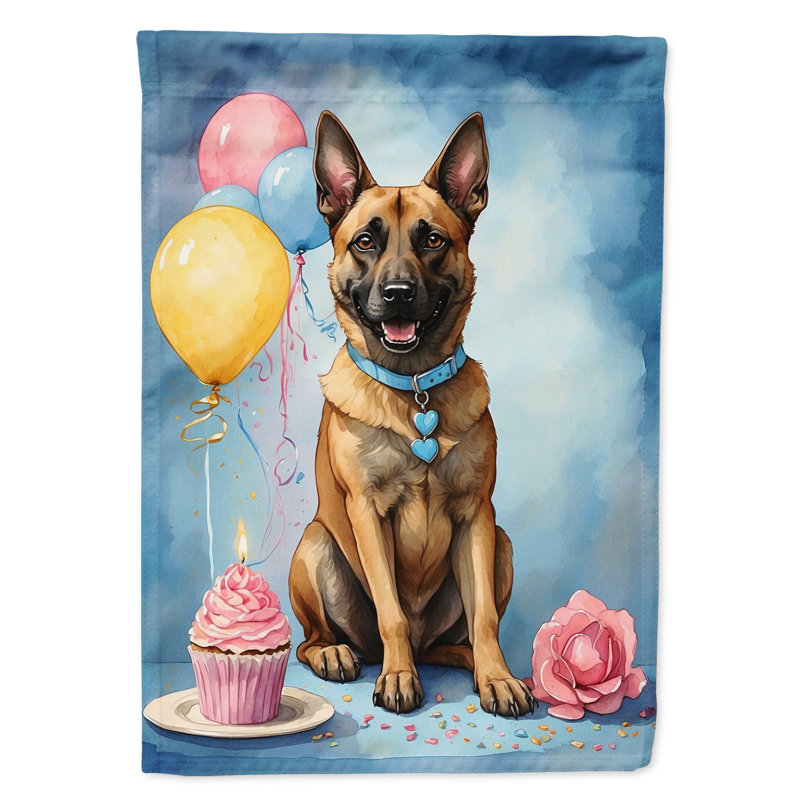 Drapeau «Happy Birthday House», Malinois belge